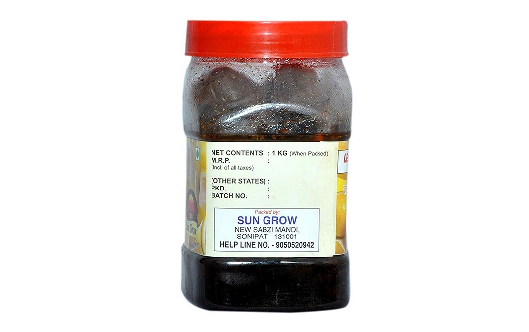 Sun Grow Lemon Pickle Sour & Sweet   Plastic Jar  1 kilogram